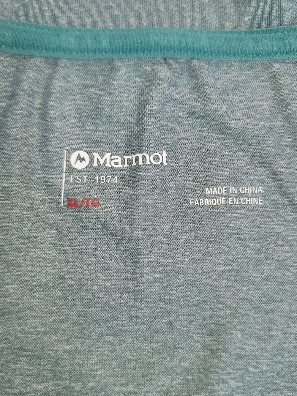 Marmot Dusty Blue Short Sleeve Crew Neck Tee